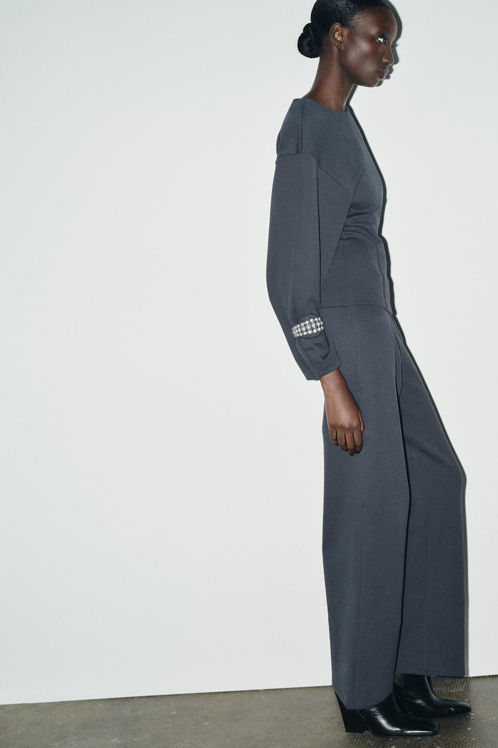 INTERLOCK TOP WITH DARTS - Zara фото 3