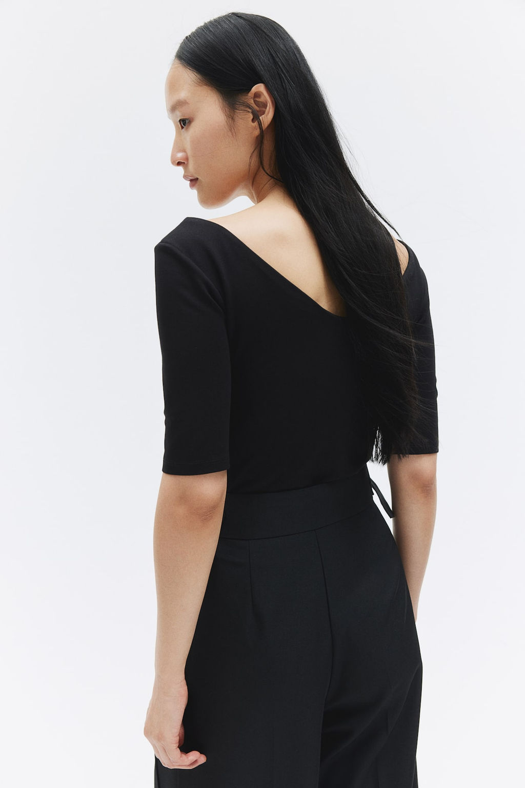 Top de punto con escote en V - H&m фото 4