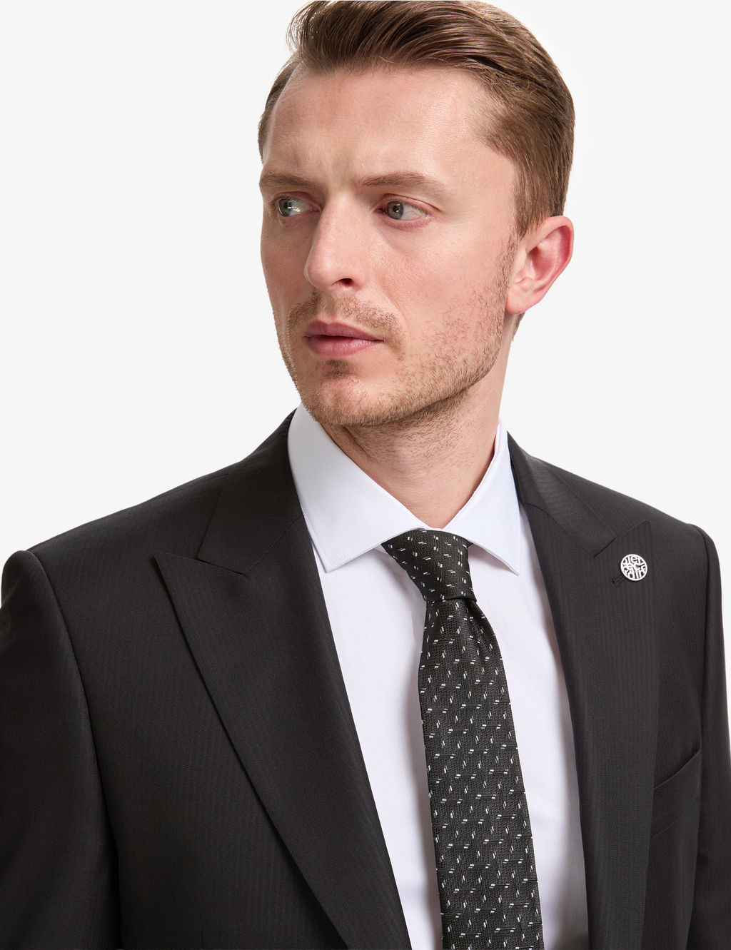 Siyah Slim Fit %100 Y_n Tak_m Elbise