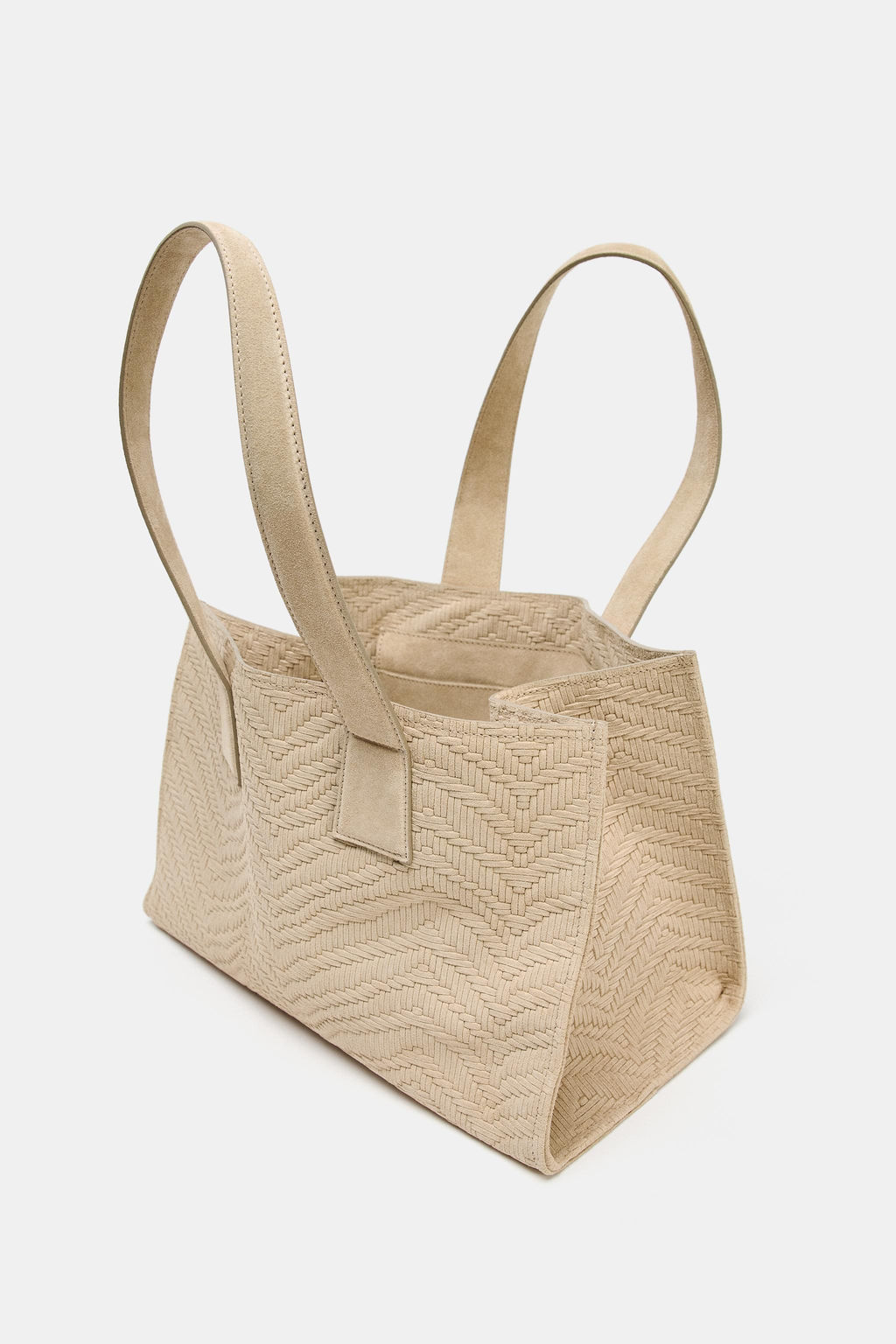 BRAIDED SUEDE SHOPPER - Zara фото 11