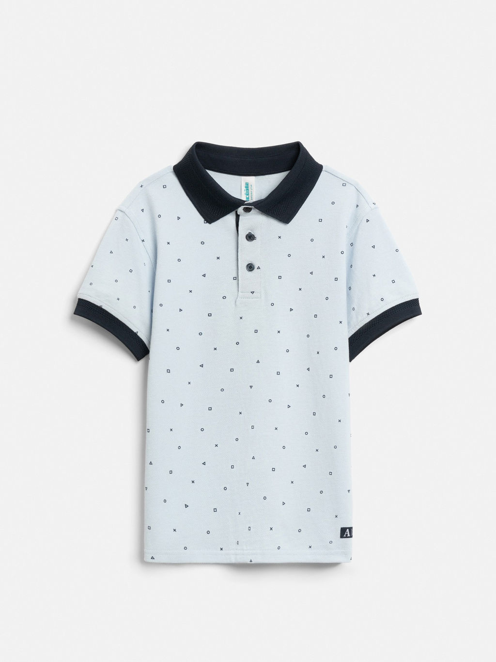 ACOOLA / Сорочка-поло верхняя для мальчиков Fakir синий принт  фото 3