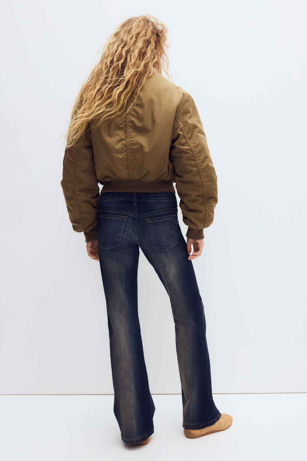 Flared Leg Ultra Low Waist Jeans - H&m фото 5