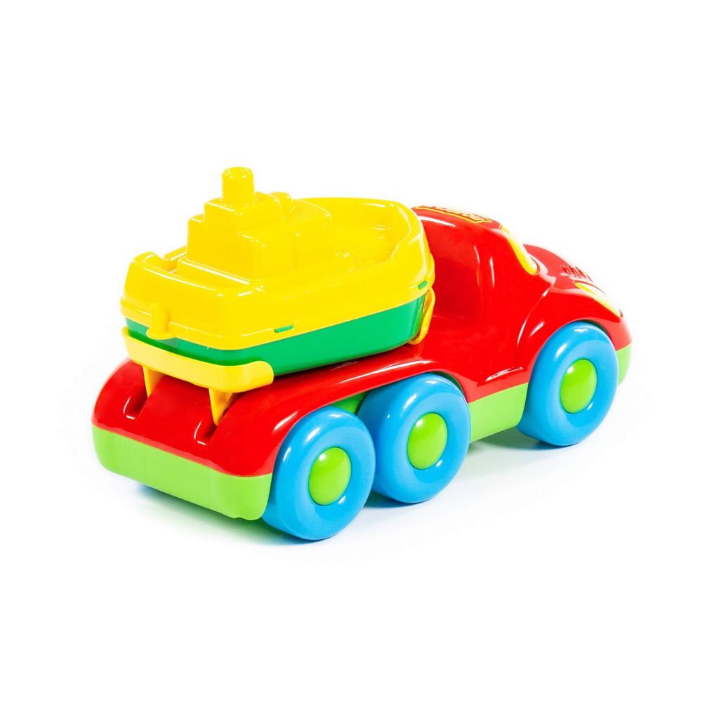 Дружок, автомобиль для перевозки кораблика + кораблик Буксир - Полесье фото 4