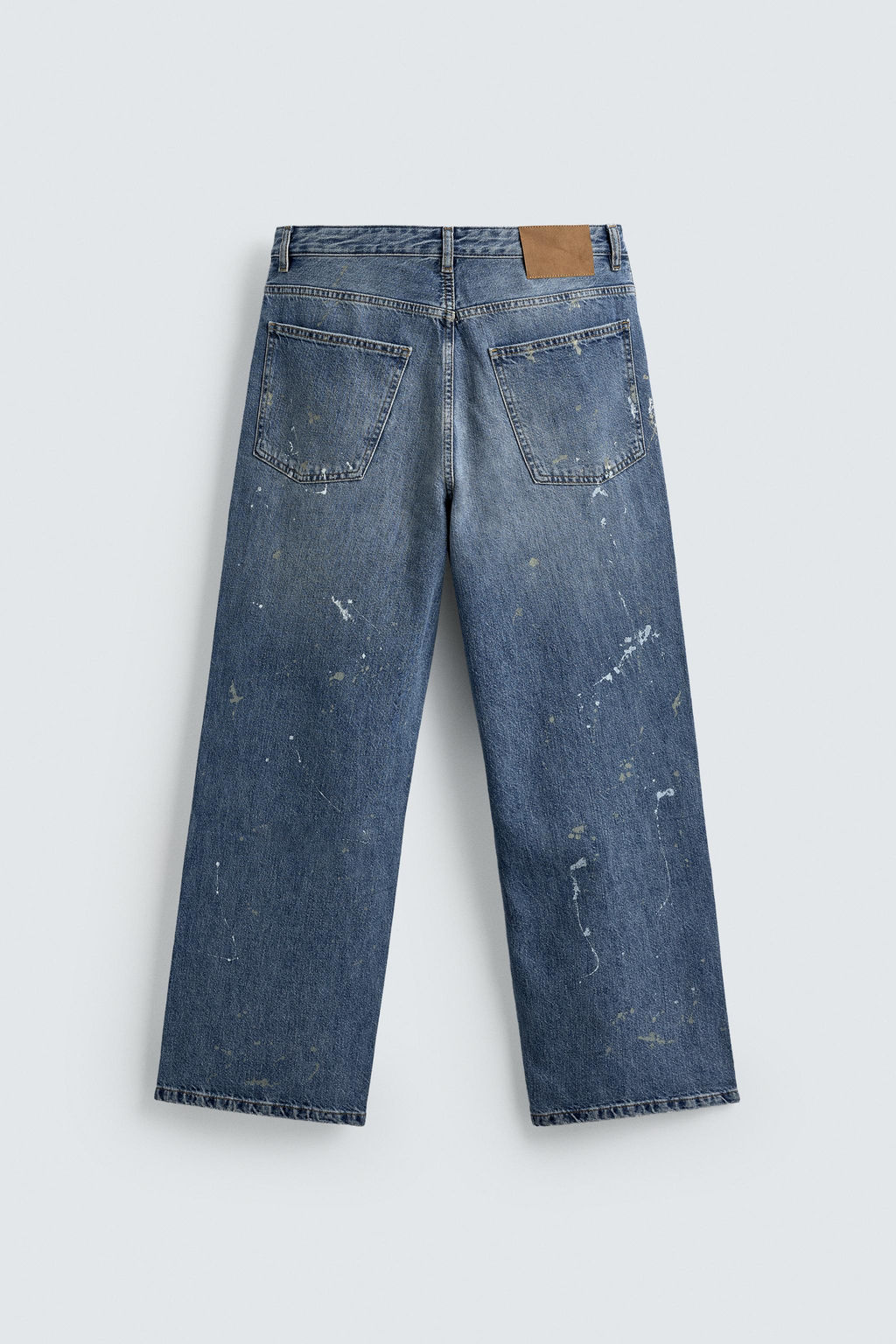 BAGGY FIT JEANS WITH PAINT SPLATTER - Zara фото 8