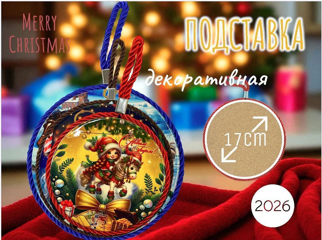 Декоративная подставка 17см, символ 2026 г - 1000 деталей фото 2