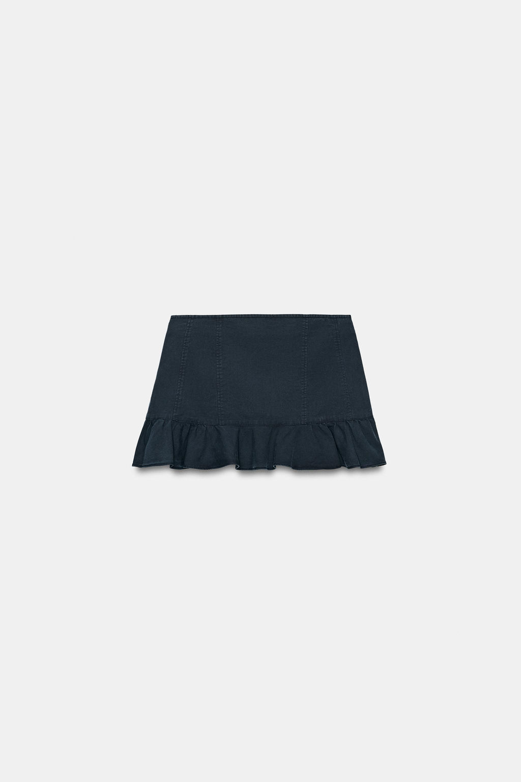FALDA MINI BOLSILLOS VOLANTE / Azul - Zara фото 6