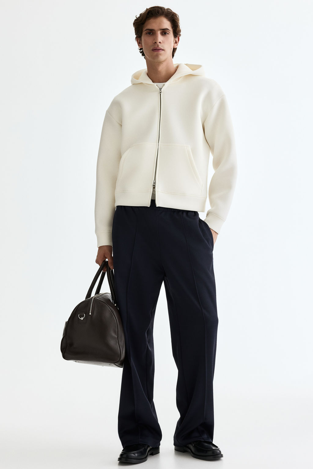 Chaqueta sudadera efecto neopreno Loose Fit - H&m фото 5