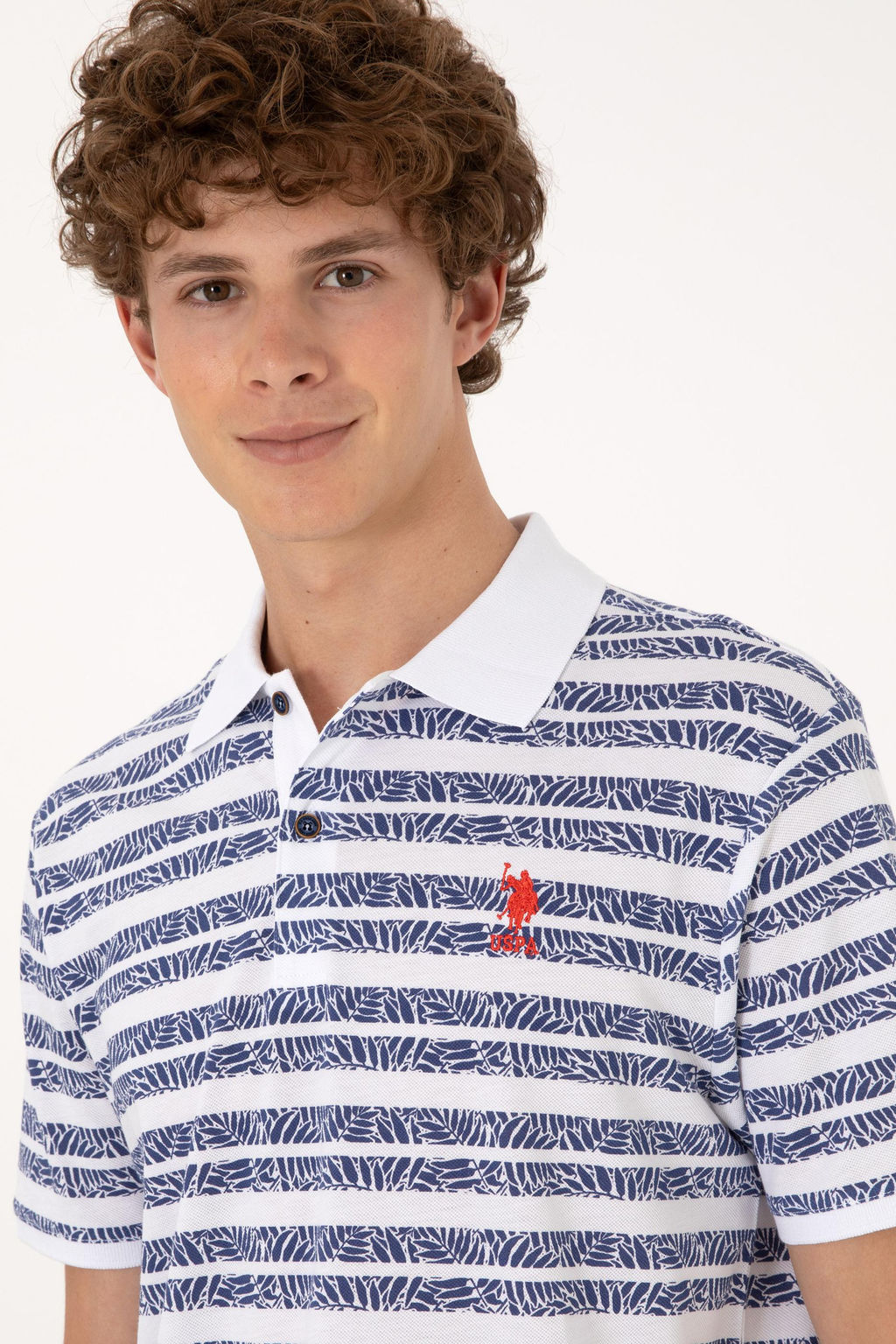 Erkek Regular Fit Polo Yaka A__k Lacivert Ti__rt Sepette S_rpriz _ndirim - U.s. polo assn фото 2