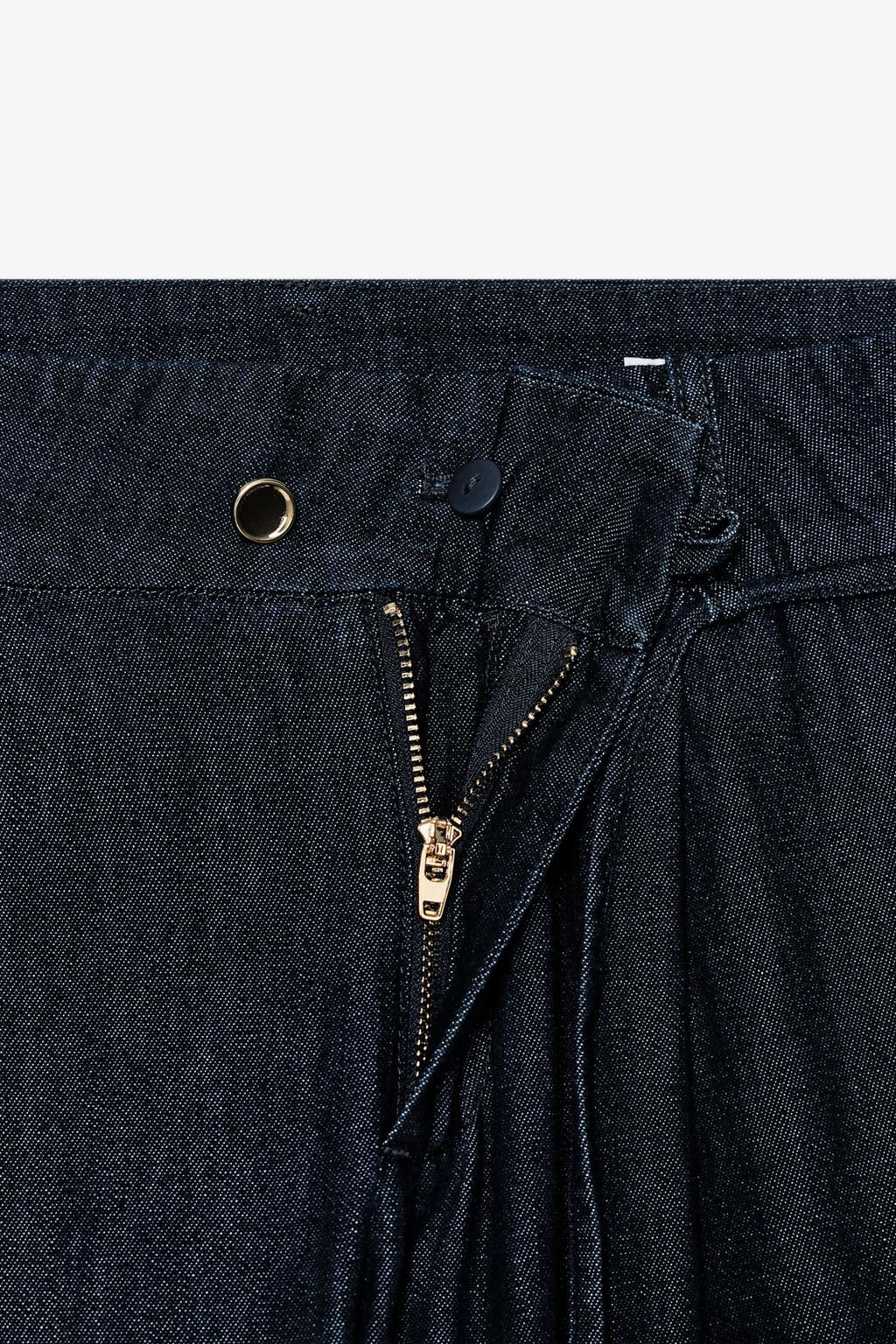 DARTED WIDE-LEG TROUSERS - Zara фото 5
