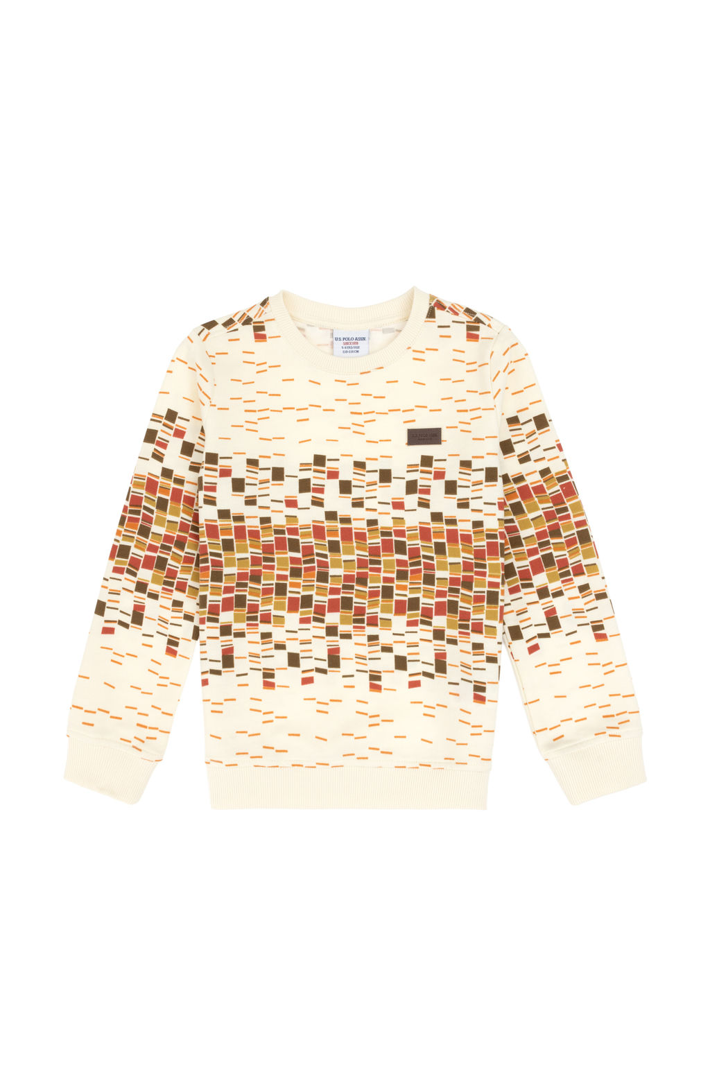 Erkek _ocuk Krem Bisiklet Yaka _nce Sweatshirt - U.s. polo assn фото 4
