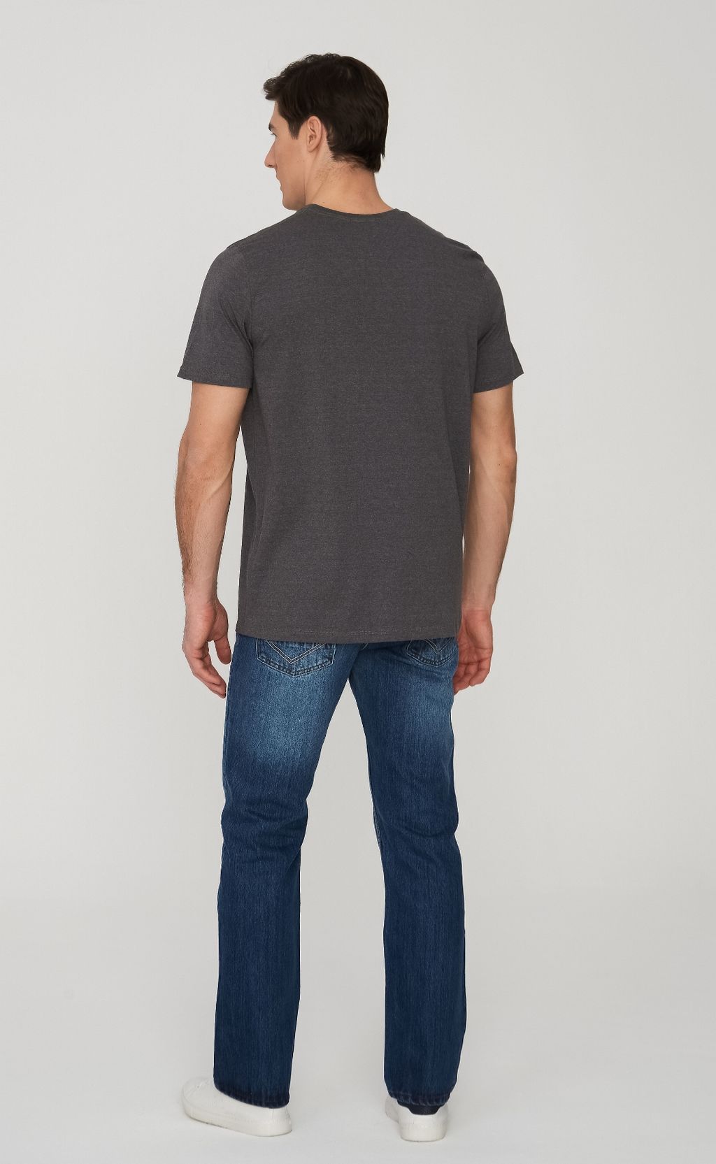 Футболка F911-6000b d.grey melange - Fine joyce фото 4