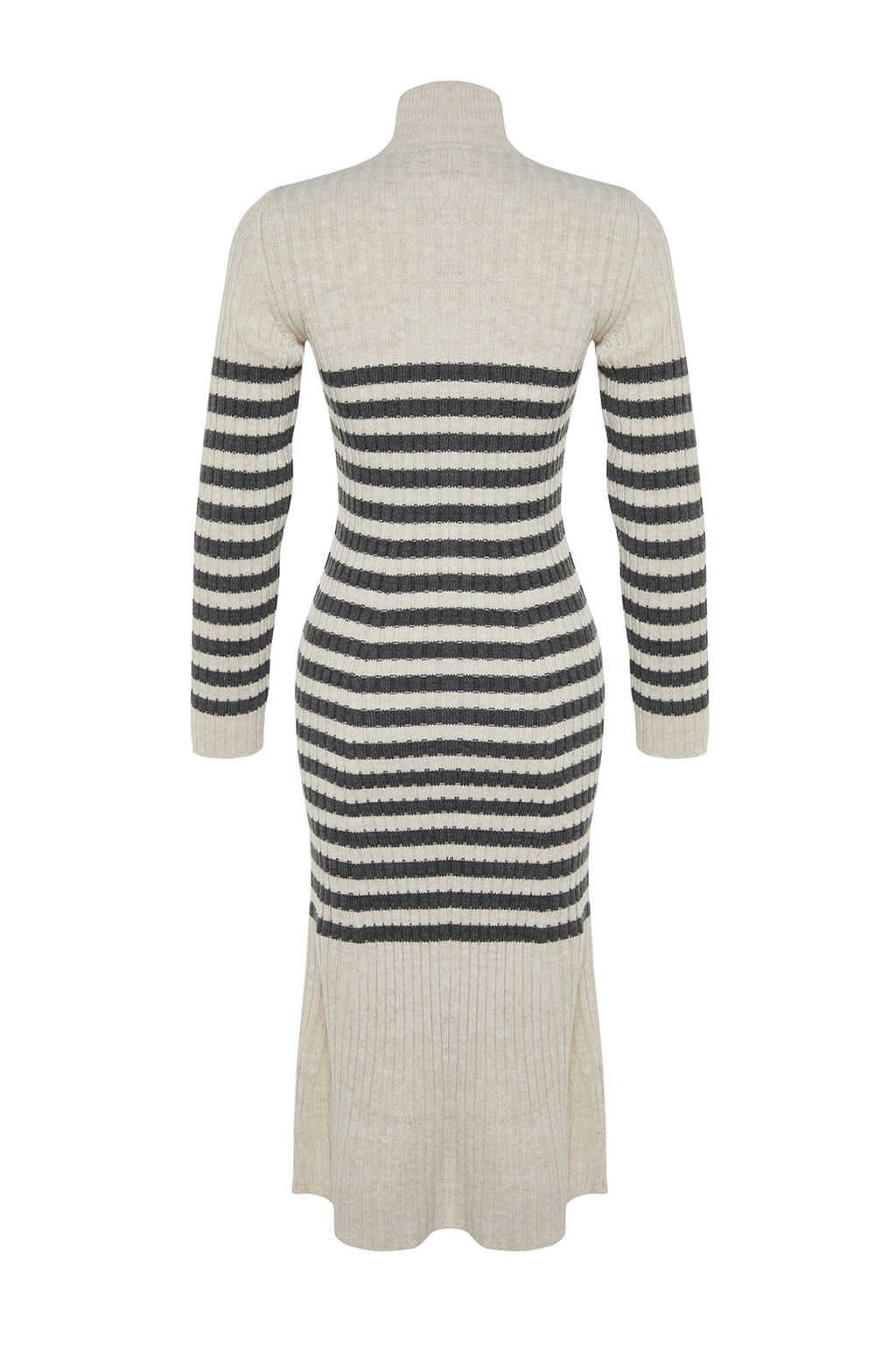 Tas Maxi Triko Cizgili Elbise TWOAW24EL00091