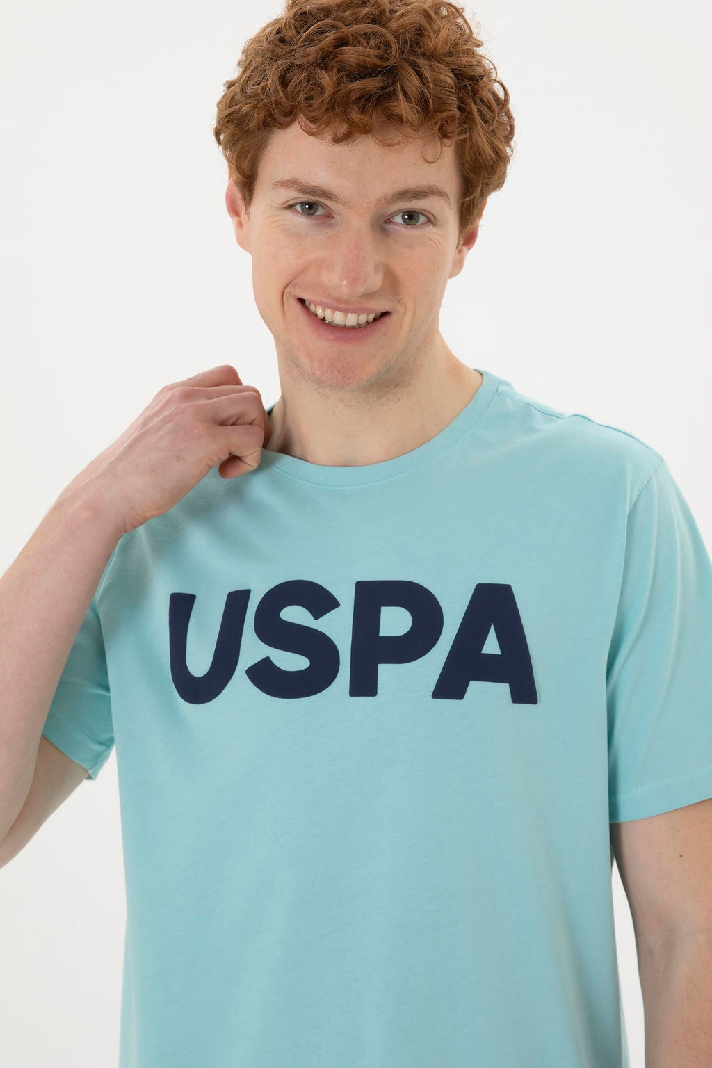 Мужская базовая футболка цвета морской волны - U.s. polo assn фото 2