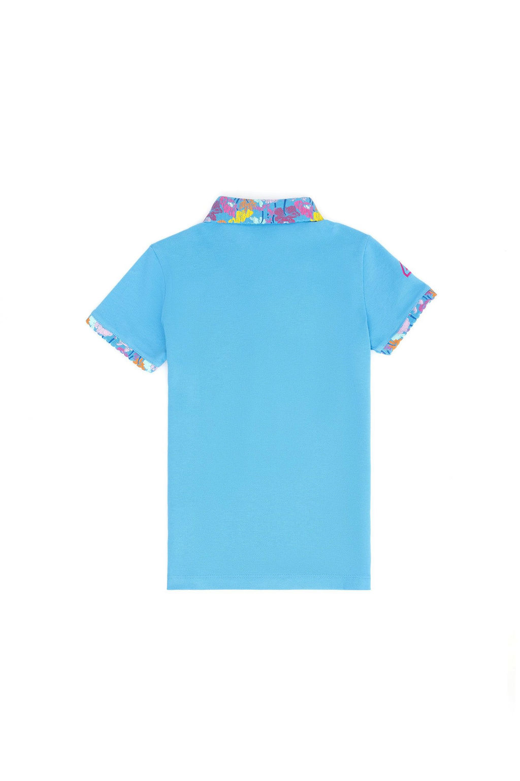 Базовая футболка бирюзового цвета для девочек - U.s. polo assn фото 6