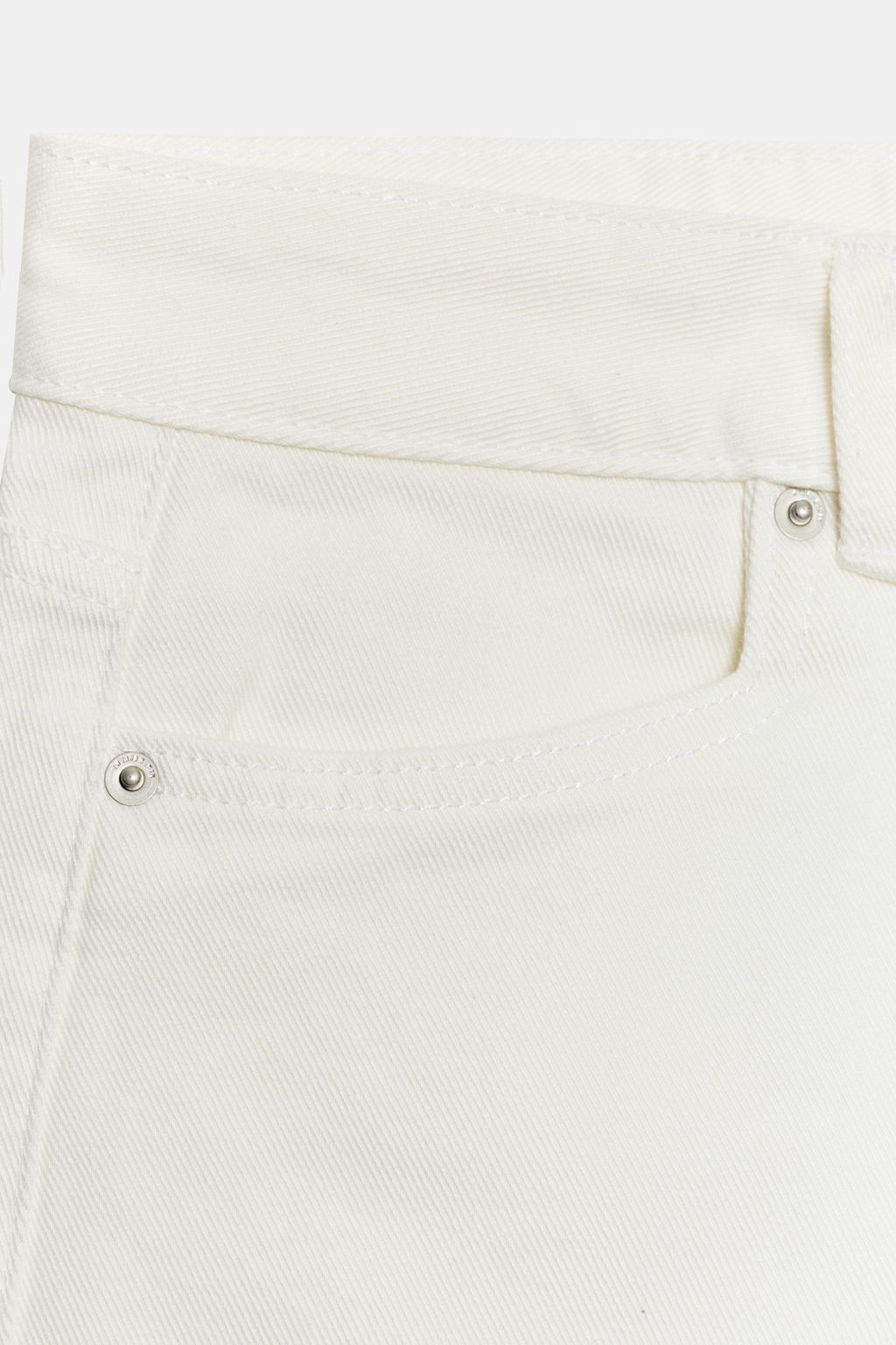 BERMUDA DENIM TIRO MEDIO ZW COLLECTION / Blanco - Zara фото 8