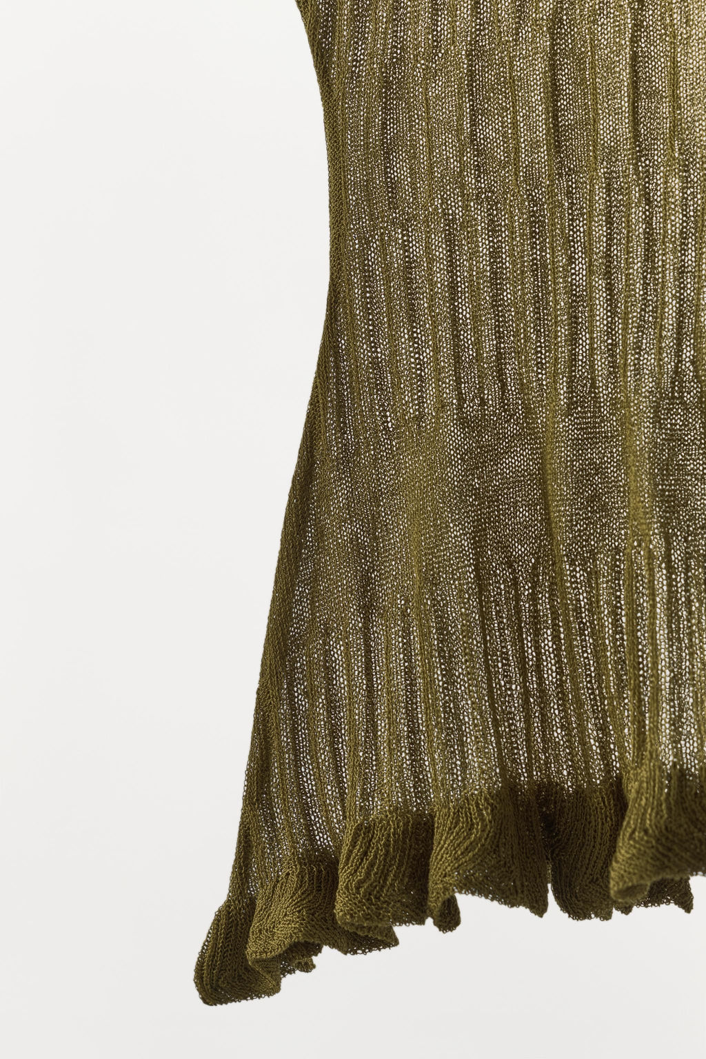 TOP PUNTO TIRANTES TEXTURA / Khaki - Zara фото 6