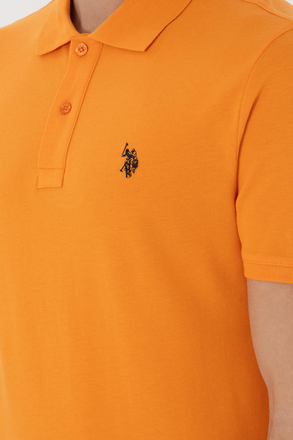 Erkek Slim Fit Polo Yaka Turuncu Basic Ti__rt Sepette S_rpriz _ndirim - U.s. polo assn фото 7