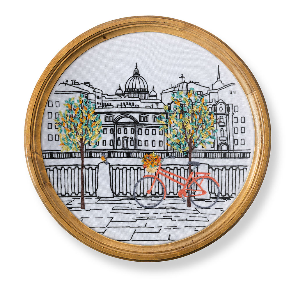 Набор для вышивания PANNA Живая картина JK-2214 Питерская набережная 18 х 18 см