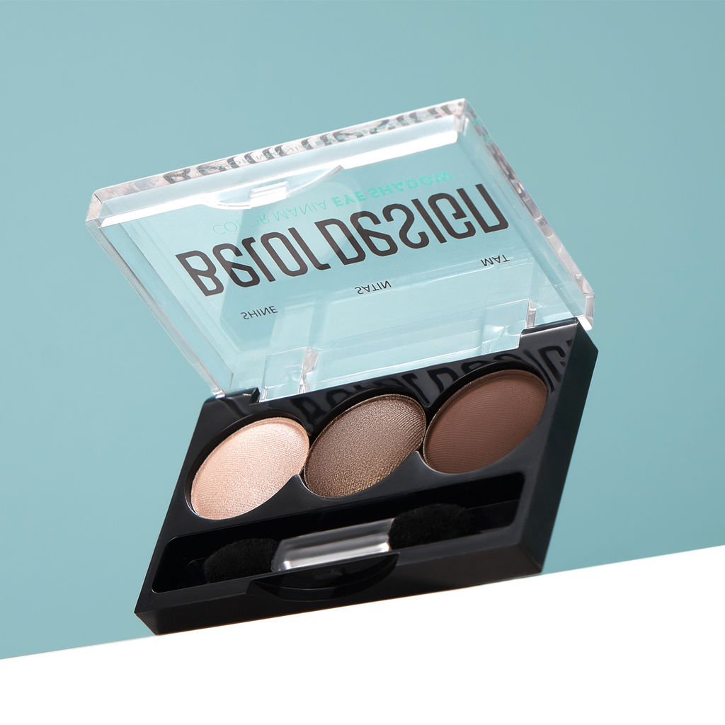 Тени для век 3-х цветные COLOR MANIA тон 032 кофейный