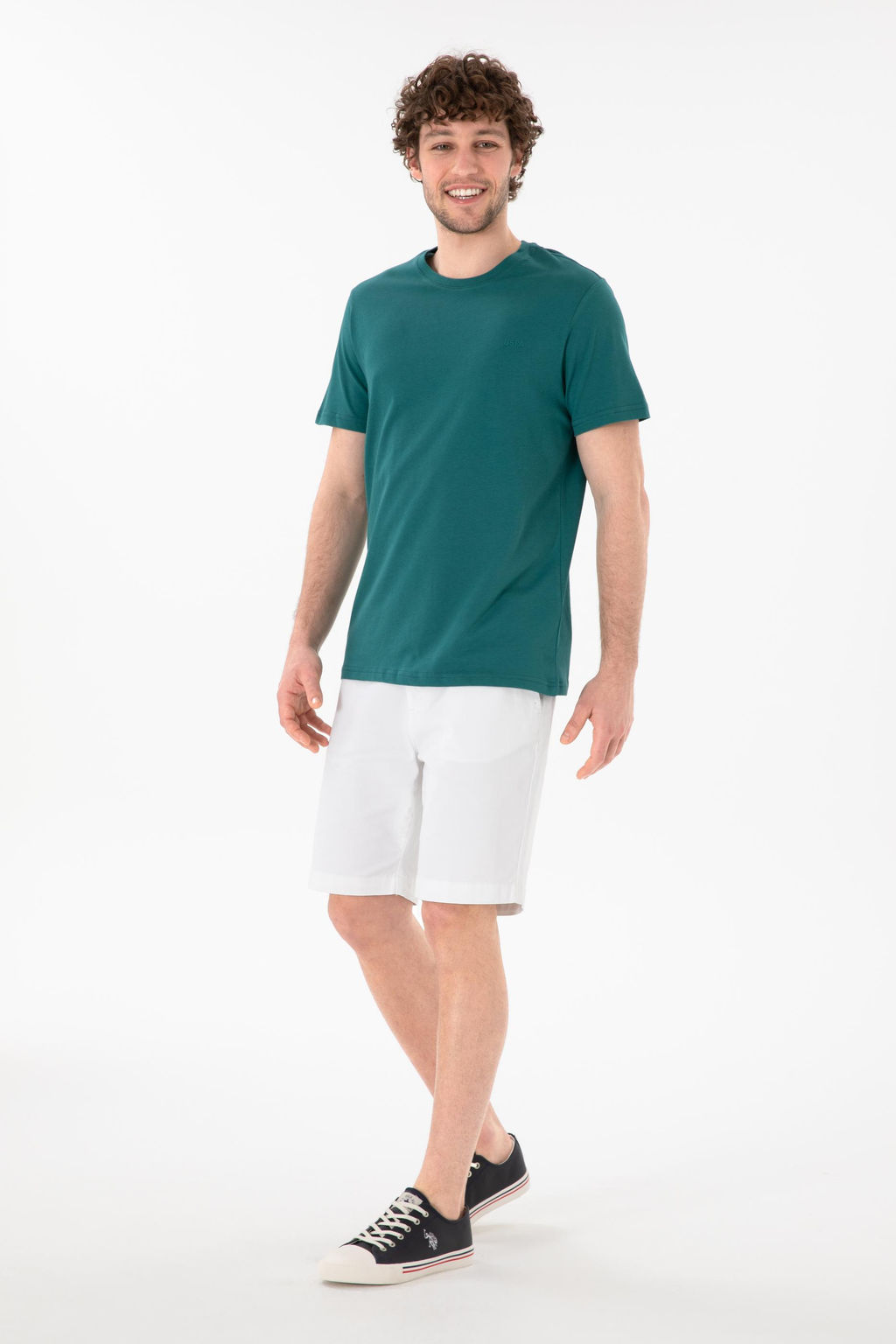 Erkek Regular Fit Bisiklet Yaka Koyu Ye_il Basic Ti__rt Sepette S_rpriz _ndirim - U.s. polo assn фото 5