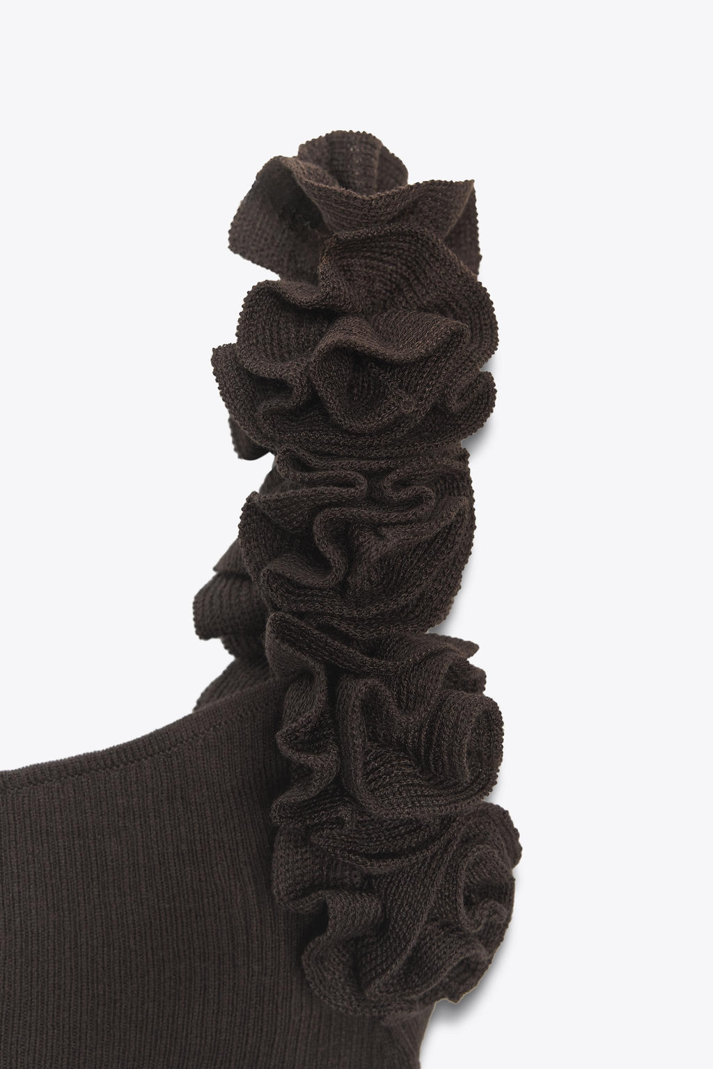 KNIT TOP WITH FLORAL STRAPS - Zara фото 9