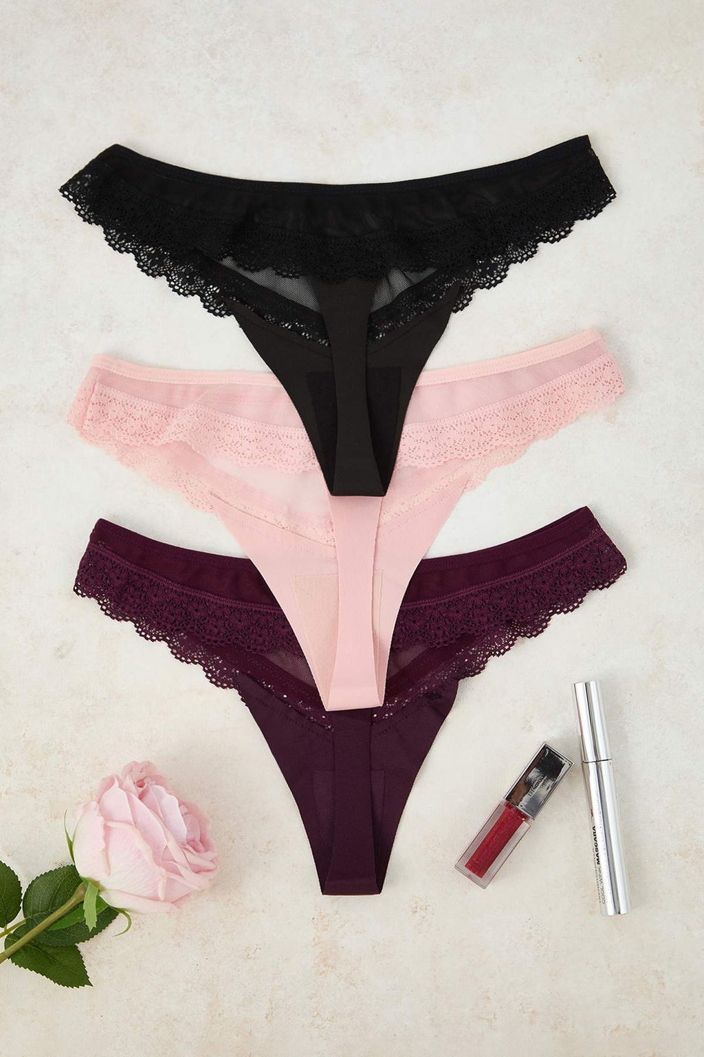 Cok Renkli 3lu Tul Bask?l? Tanga Kulot THMAW26KU00040 - Trendyolmilla фото 5