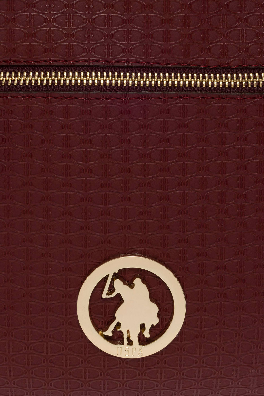 U. S. Polo Assn Женская бордовая сумка через плечо - U.s. polo assn фото 6