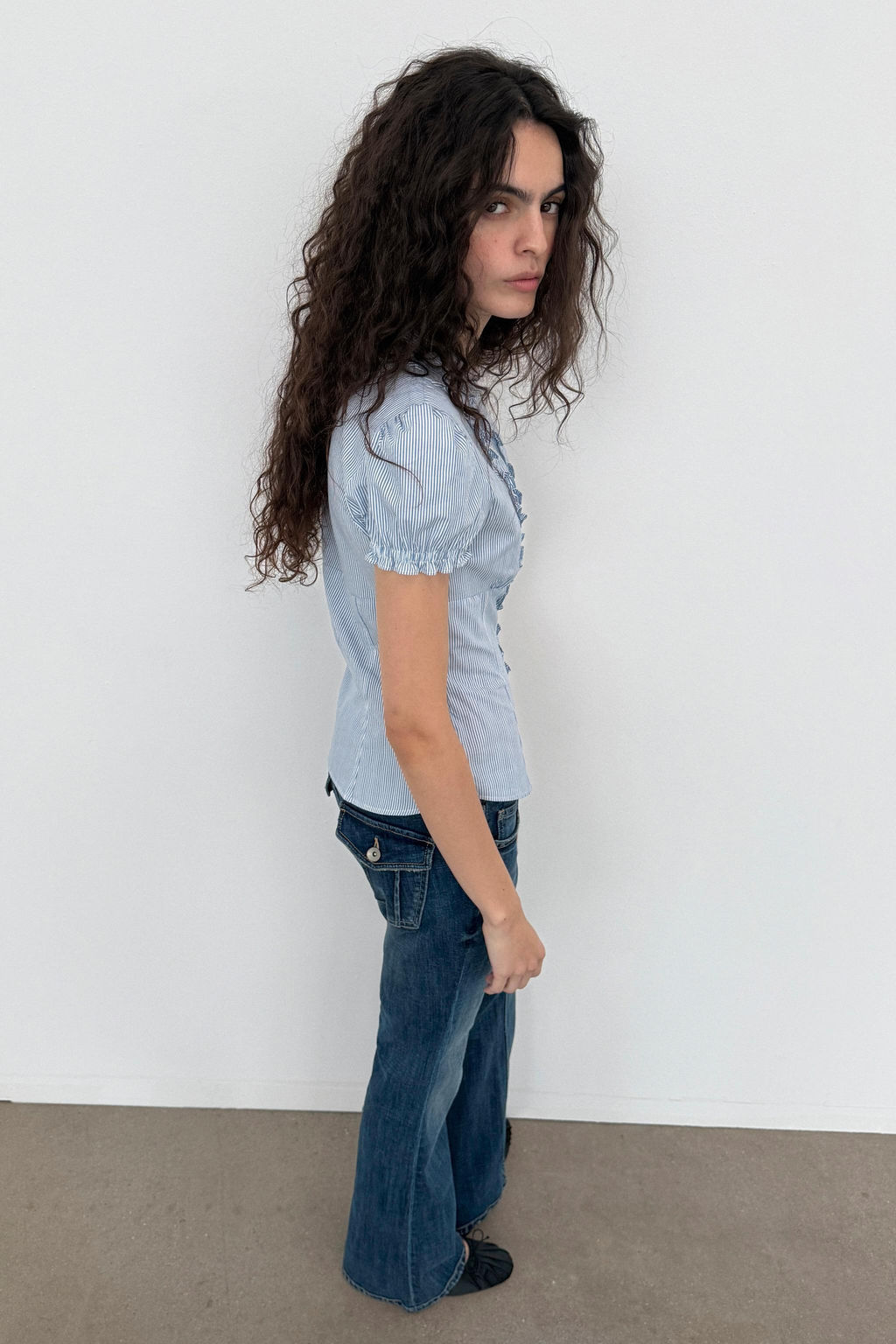 TRF BOOTCUT LOW-RISE JEANS - Zara фото 8