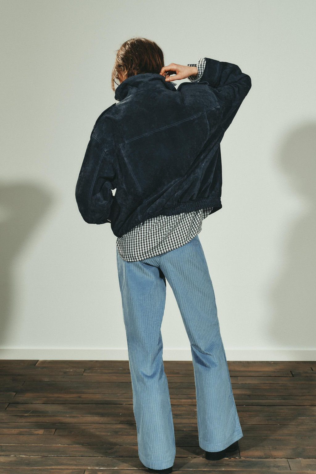 100% SUEDE LEATHER JACKET WITH POCKETS - Zara фото 5