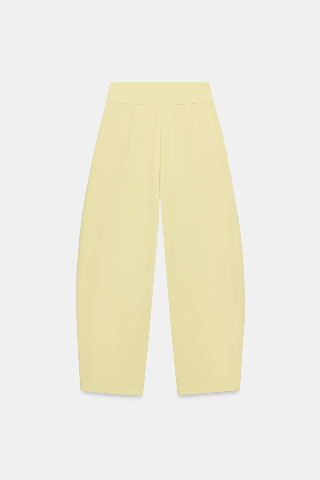 PANTAL?N BALLOON PLIEGUES / Amarillo claro