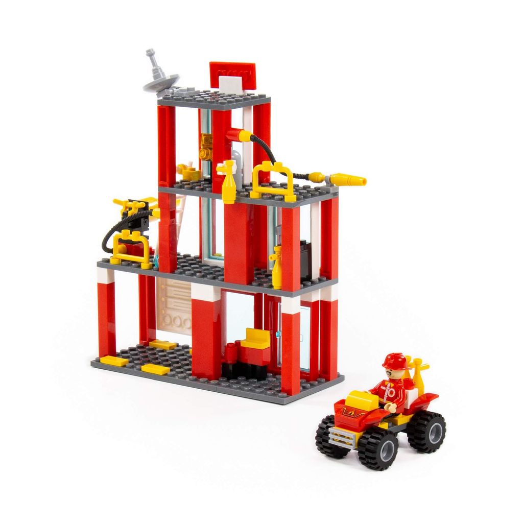 Конструктор Классик Город. Пожарная часть-1.3 (188 элементов) (в коробке) - Полесье фото 3