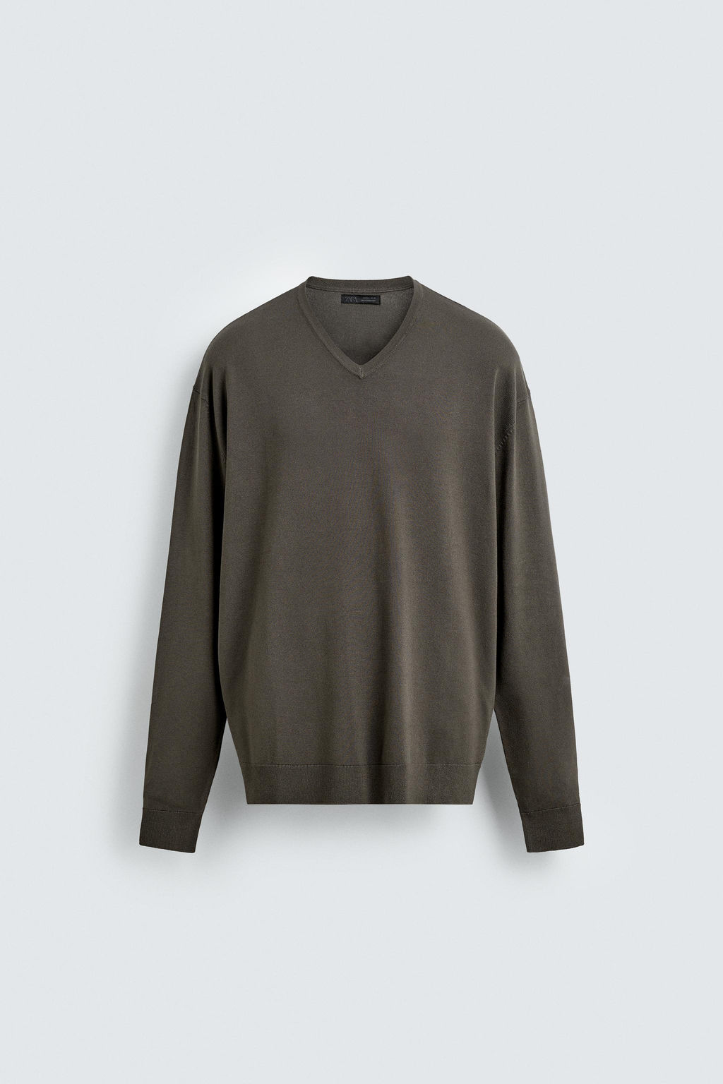 BASIC V-NECK SWEATER - Zara фото 8