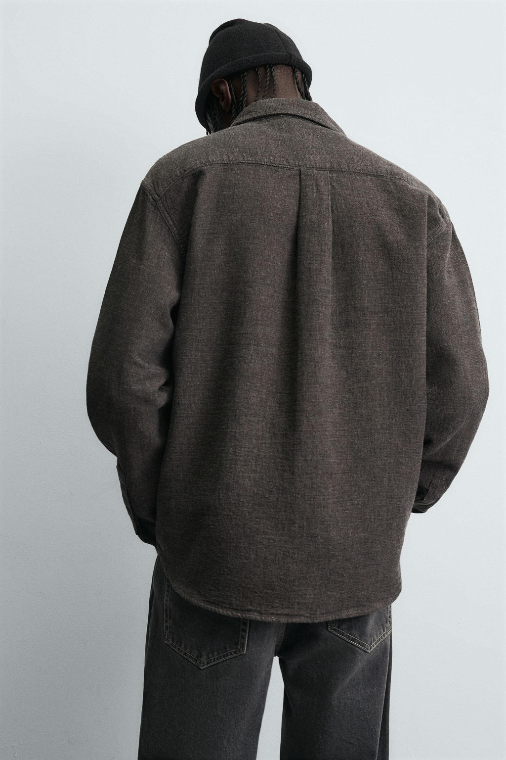 TEXTURED RELAXED FIT OVERSHIRT - Zara фото 6
