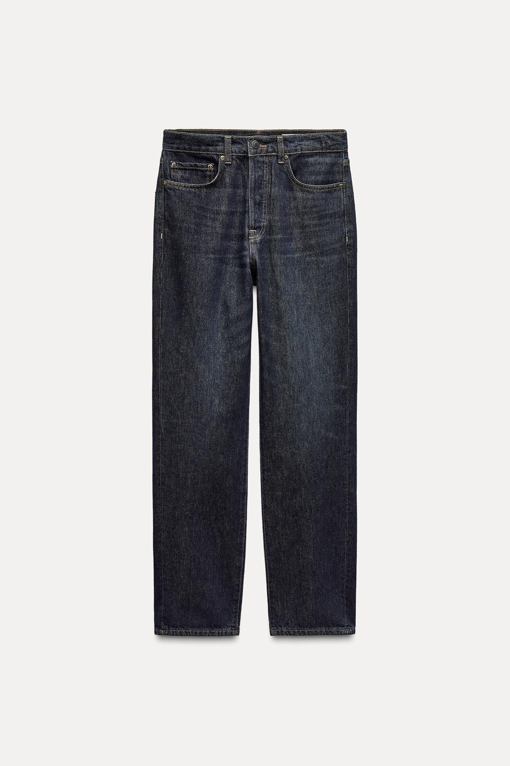 ZW COLLECTION RELAXED FIT MID-RISE JEANS - Zara фото 6