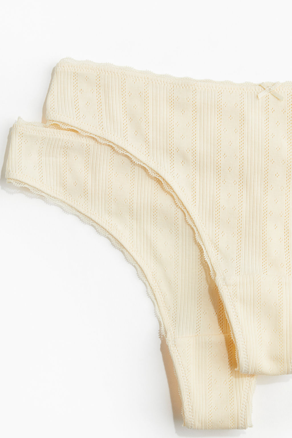 Pack de 2 bragas thong en pointelle - H&m фото 7