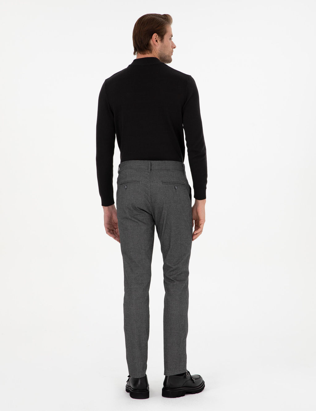 Gri Slim Fit Kanvas Pantolon - Pierre cardin фото 4
