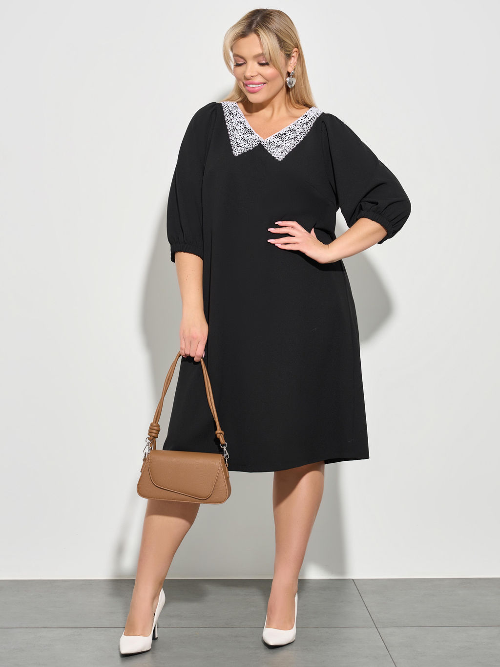 Платье 0218-2 чёрный кварц - Dora фото 14