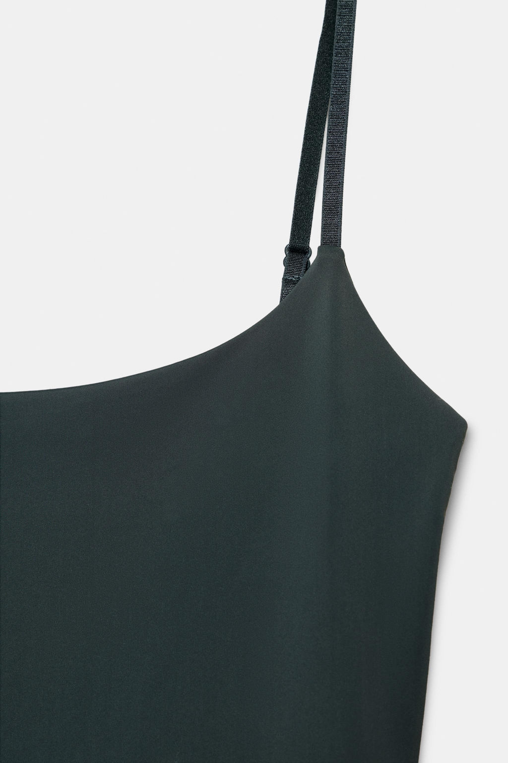 VESTIDO TIRANTES MEZCLA POLIAMIDA / VERDE - Zara фото 5