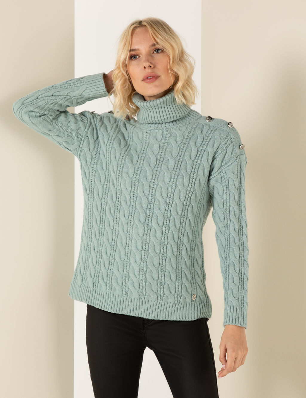 Mint Melanj Regular Fit Bal_k__ Yaka Kazak