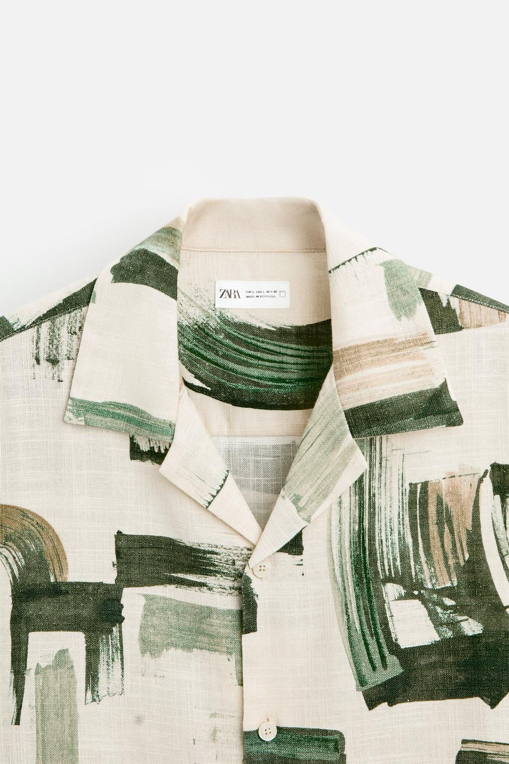 ABSTRACT PRINT SHIRT - Zara фото 8
