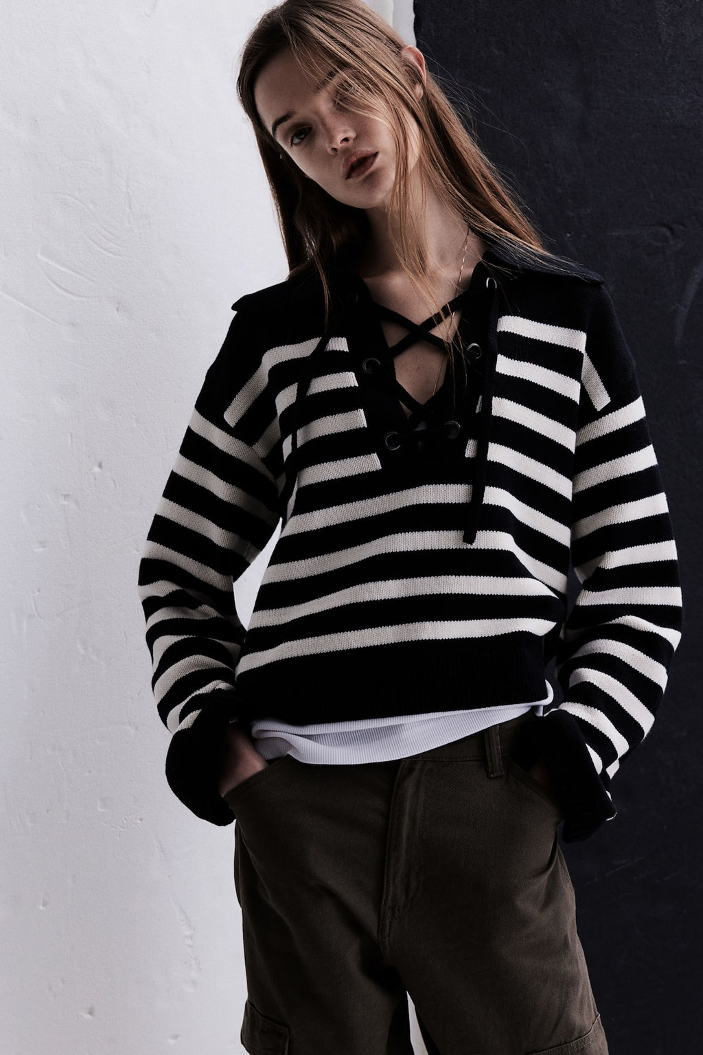 Jersey con cuello y lazada - H&m фото 2