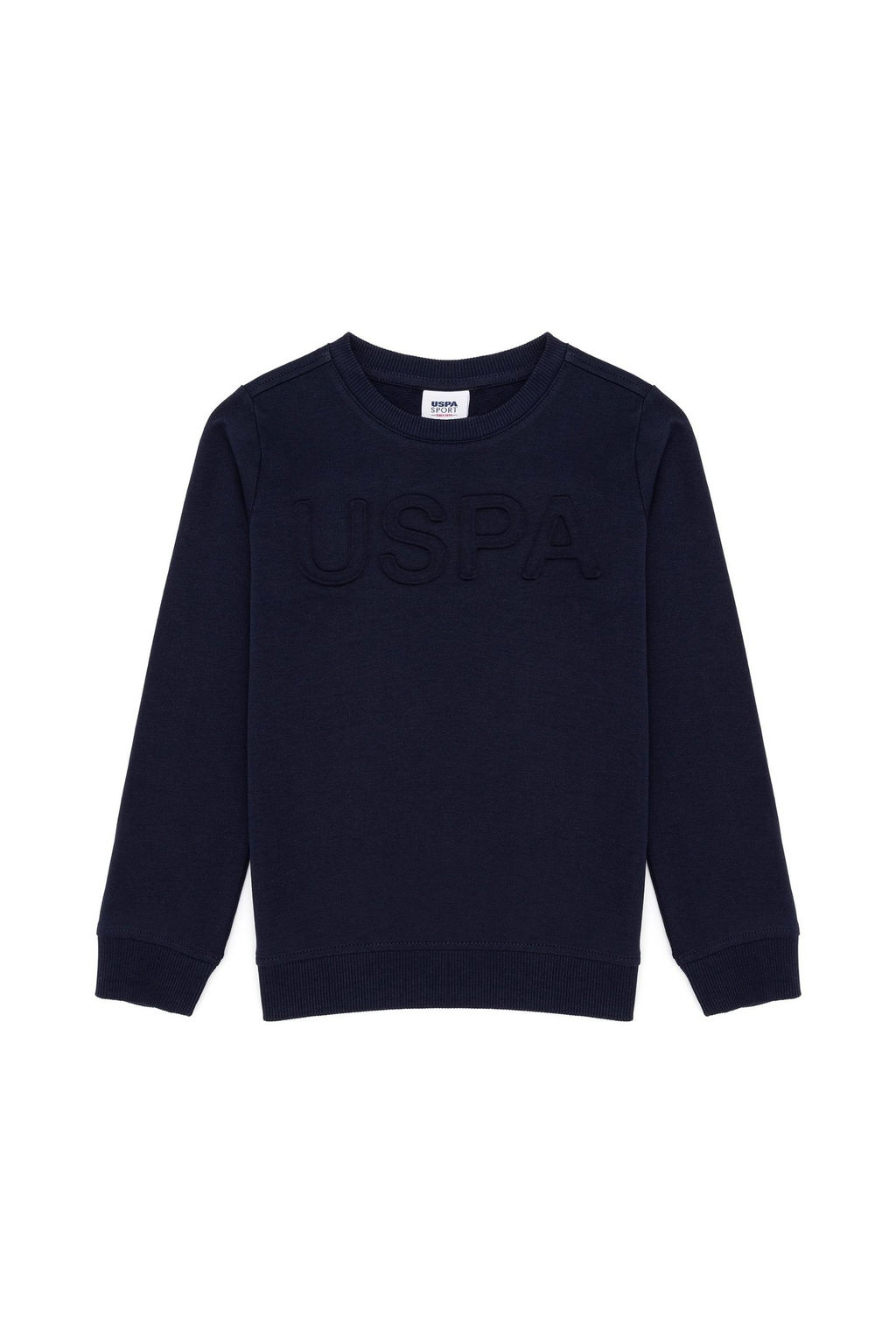 Темно-синяя толстовка с круглым вырезом для мальчика Basic - U.s. polo assn фото 4