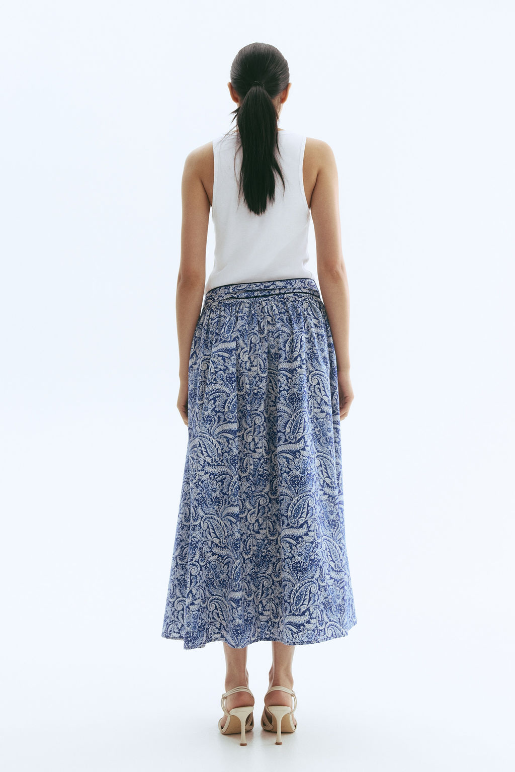 Falda de popelina con lazada - H&m фото 6
