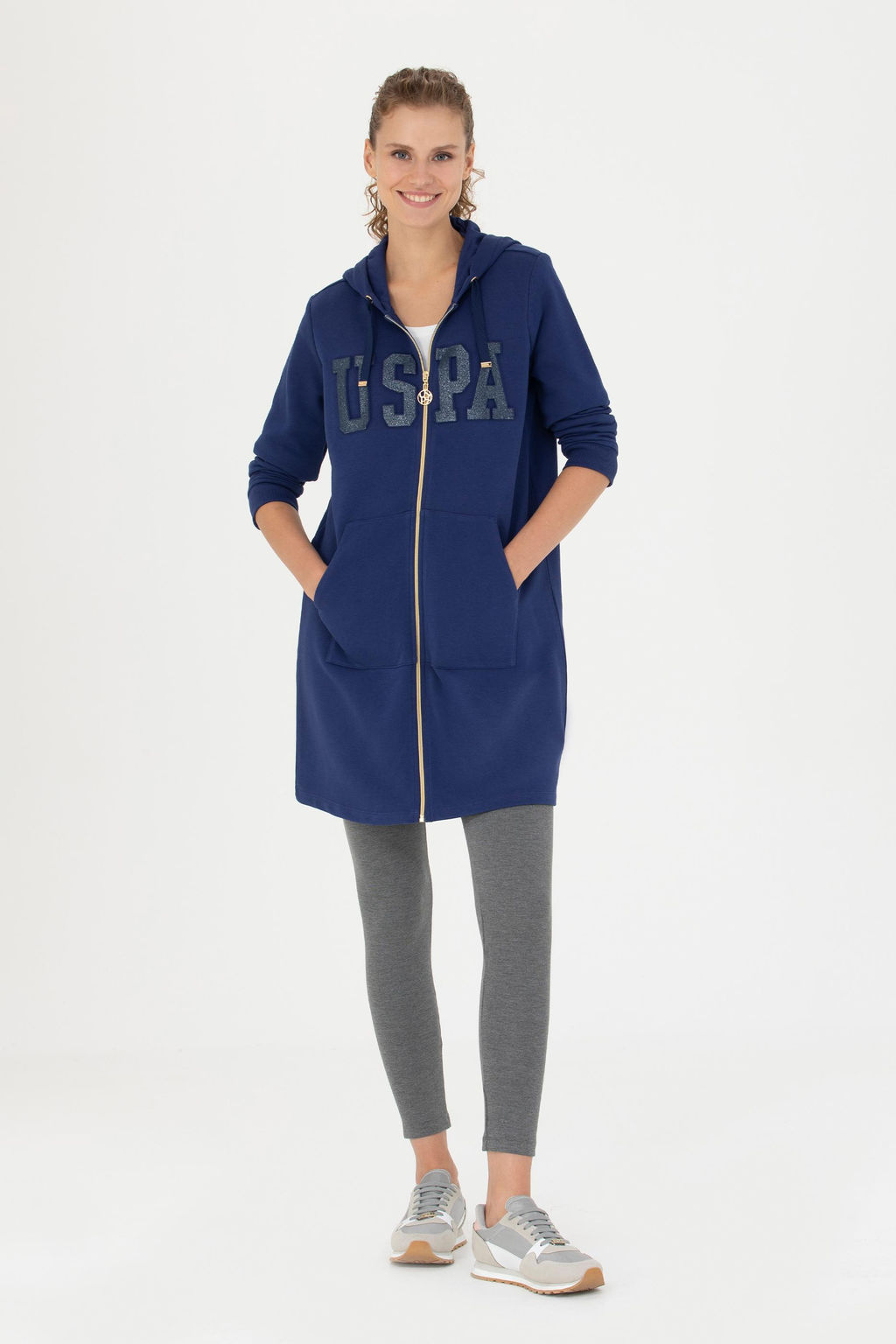 Женщина синяя толстовка сюрприза в корзине - U.s. polo assn фото 4
