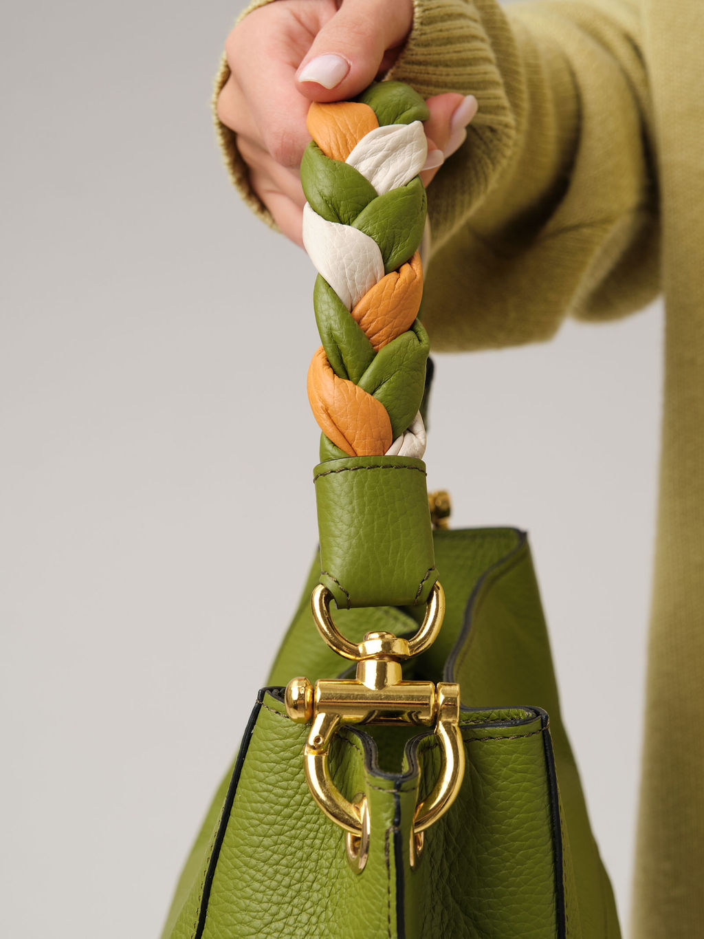 Кожаная сумка Azaro 30785 зеленый бамбук