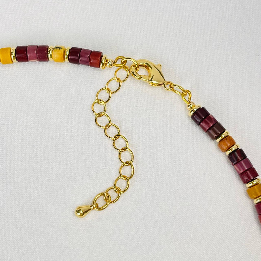 Колье из Яшмы (Мукаит) и Агата 38 см +