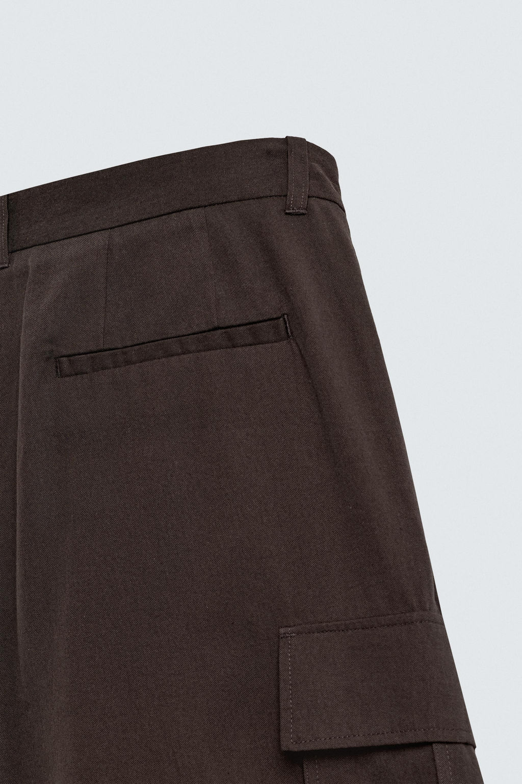 LYOCELL-COTTON CARGO BERMUDA SHORTS - Zara фото 10