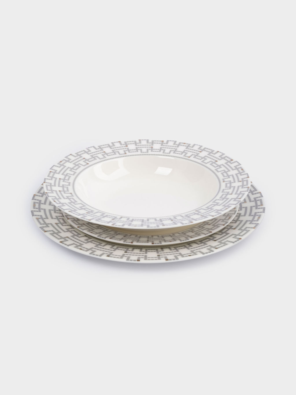 Сервиз обеденный, 6 перс, 18 пр, фарфор F, белый, Орнамент, Greco - Anna lafarg фото 7