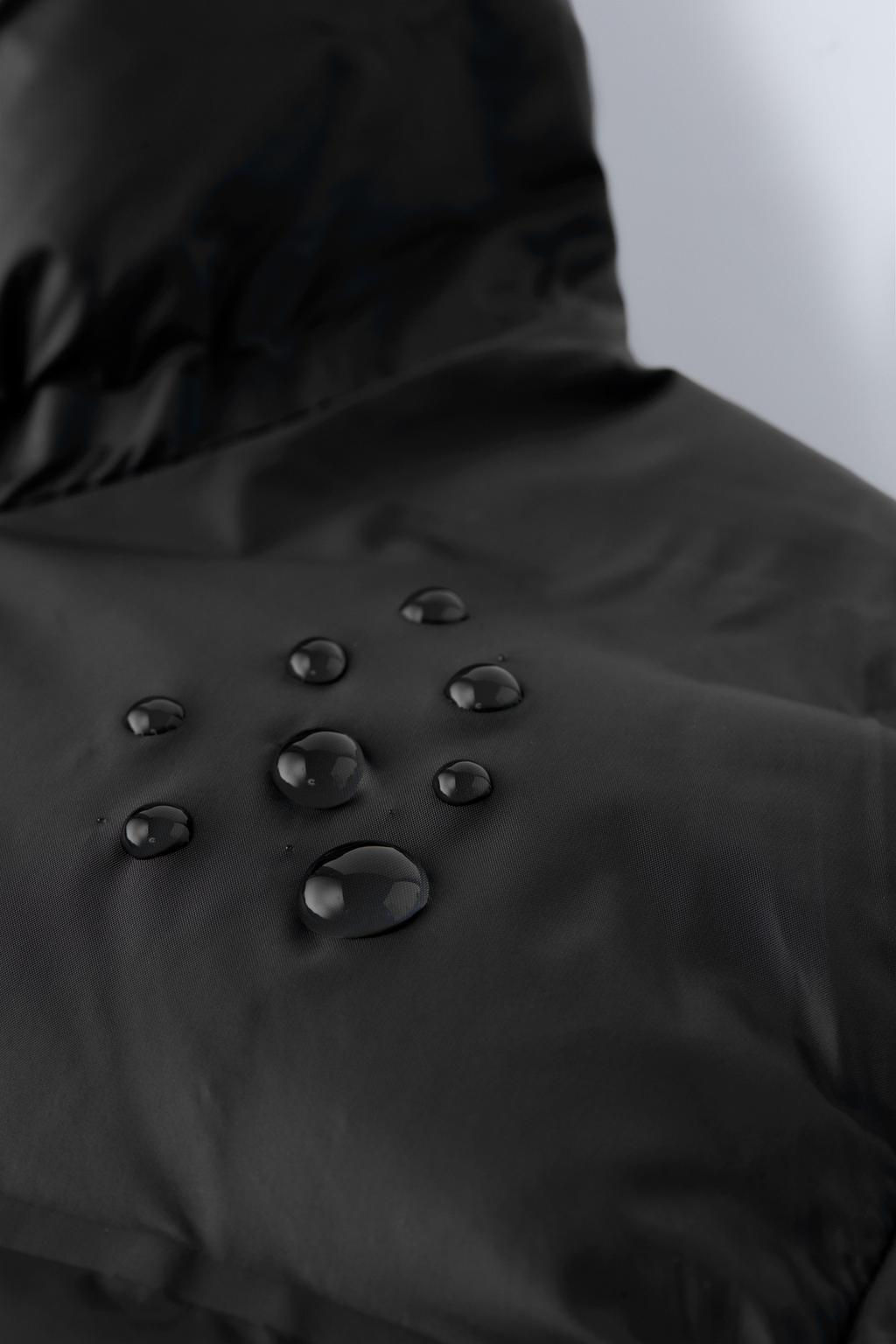 WATER-REPELLENT HOODED PUFFER JACKET - Zara фото 12