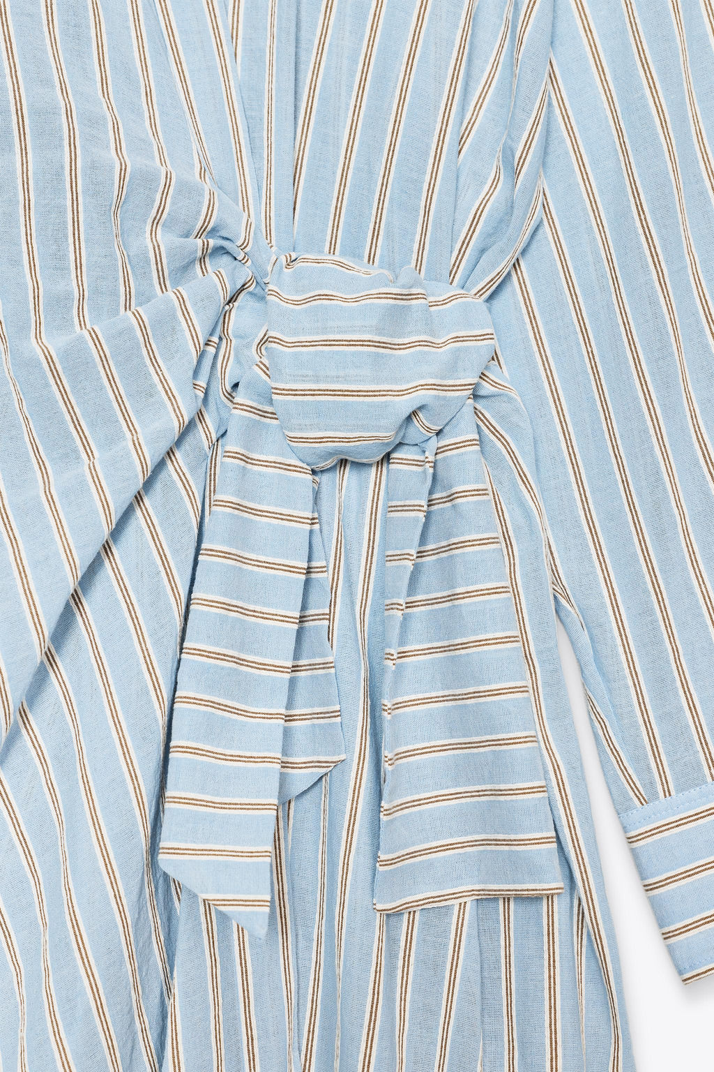 ZW COLLECTION STRIPED WRAP DRESS - Zara фото 18